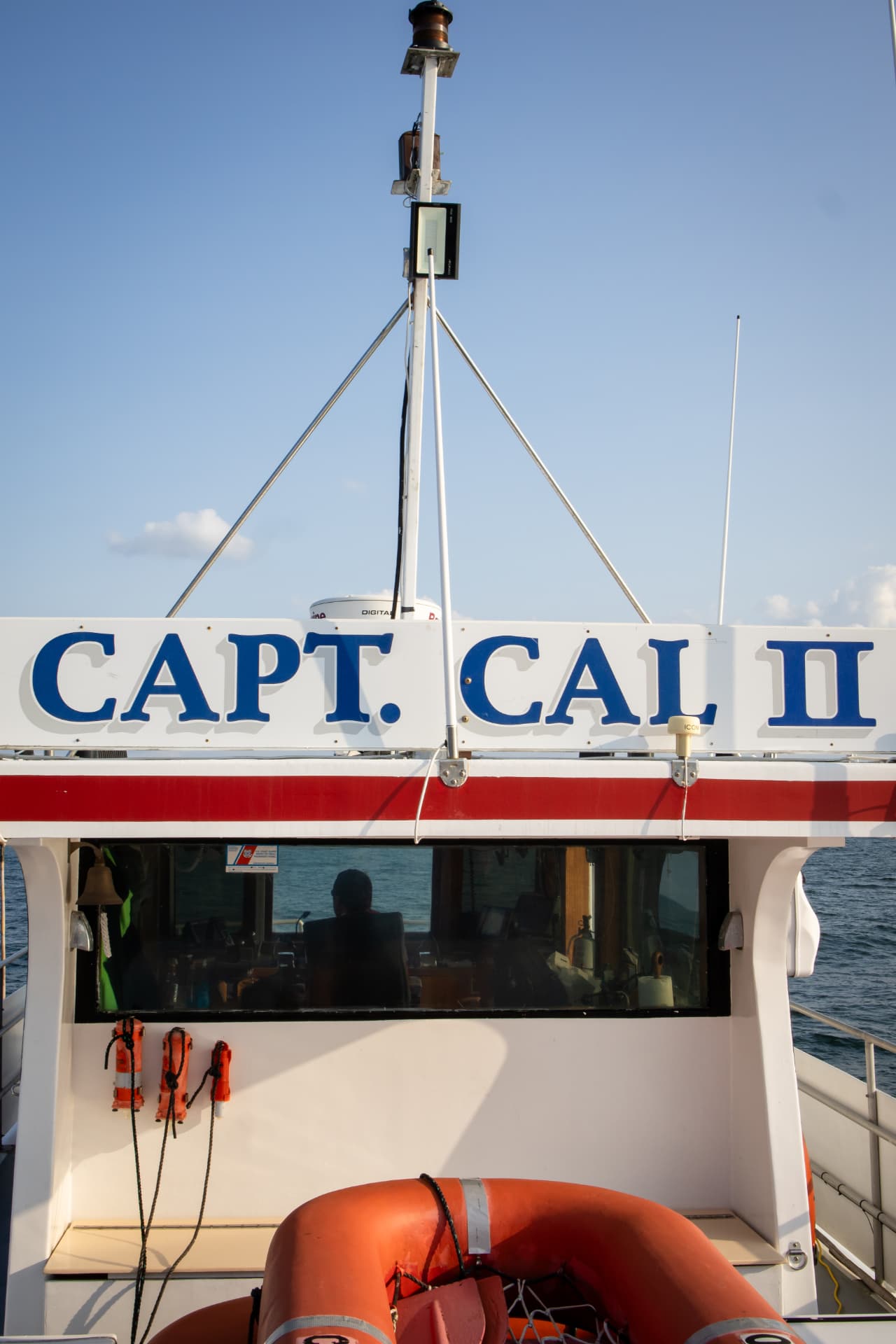 Aboard the Capt. Cal II